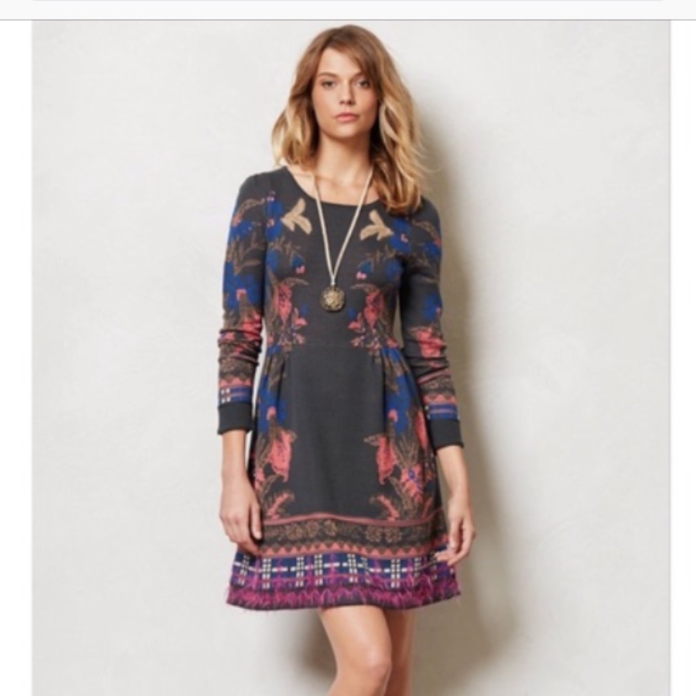 Anthropologie Knitted & Knotted Sweater Dress, S